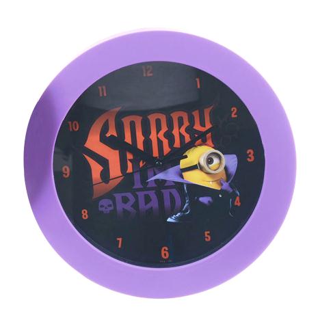 Sorry Im Bad Minions Dracula Wall Clock  